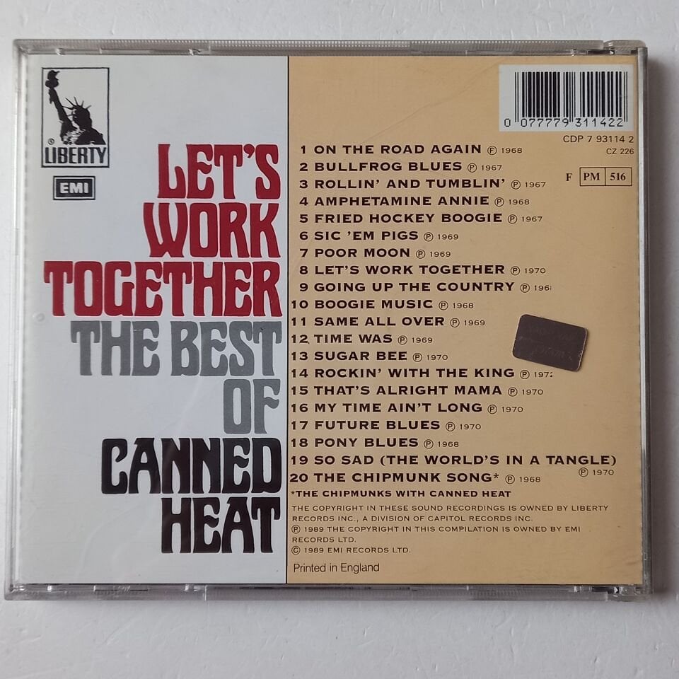 CANNED HEAT – LET\'S WORK TOGETHER / THE BEST OF CANNED HEAT (1989) - CD 2.EL