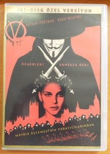 V FOR VENDETTA - NATALIE PORTMAN - HUGO WEAVING - 2 DVD ÖZEL VERSİYON 2.EL
