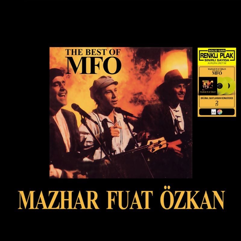MAZHAR FUAT ÖZKAN / MFÖ -THE BEST OF MFO (1989) - 2LP 2026 BASIM SINIRLI SAYIDA SARI RENKLİ SIFIR PLAK