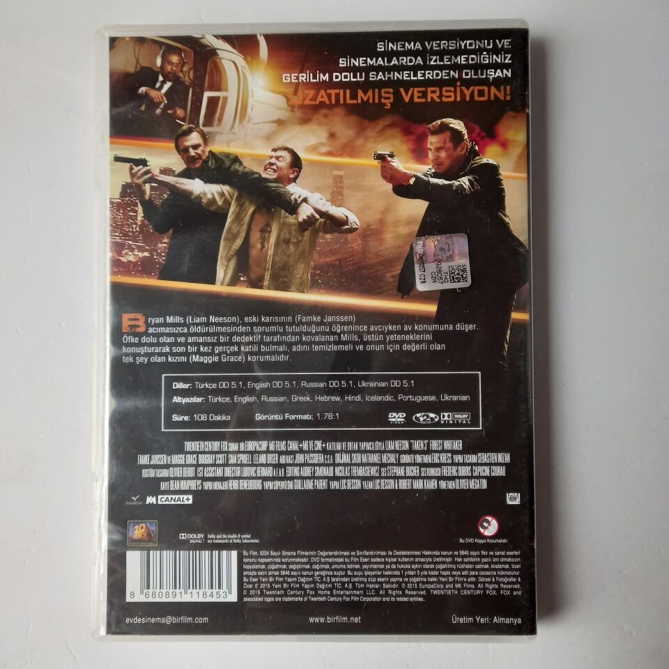 TAKİP 3 SON KARŞILAŞMA - TAK3N - LIAM NEESON - DVD 2.EL