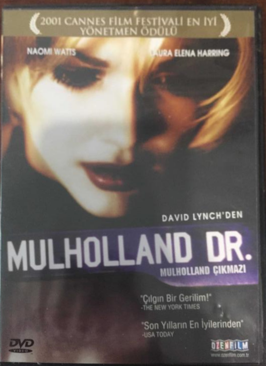 MULHOLLAND ÇIKMAZI - MULHOLLAND DRIVE - NAOMI WATTS - LAURA ELENA - DAVID LYNCH - DVD 2.EL