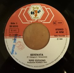 TOTO CUTUGNO - SERENATA / SERENATA (instrumental) - 7'' 45 DEVİR 2.EL PLAK
