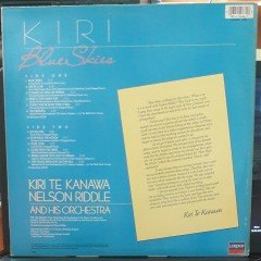 KIRI TE KANAWA - BLUE SKIES (1985) - PLAK 2.EL