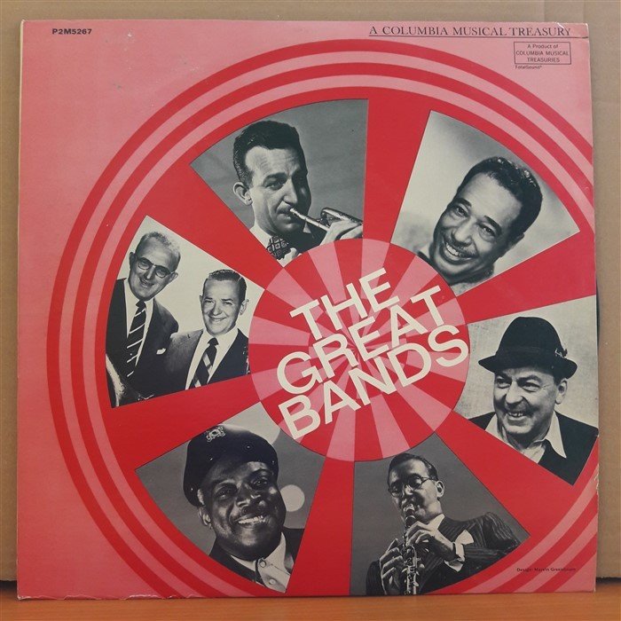 THE GREAT BANDS TOMMY DORSEY, CAB CALLOWAY, GENE KRUPA, DUKE ELLINGTON... (1968) - 2LP 2.EL PLAK