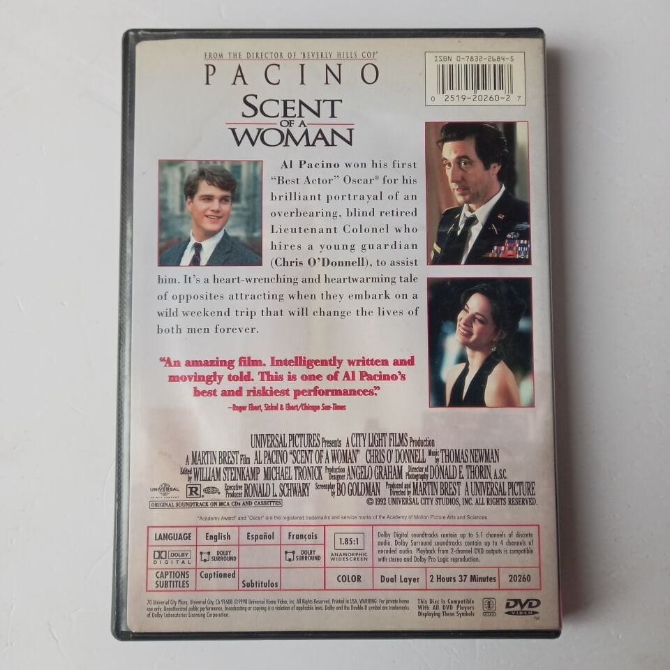 SCENT OF A WOMAN - AL PACINO - DVD 2.EL 1.BÖLGE TÜRKÇESİZ