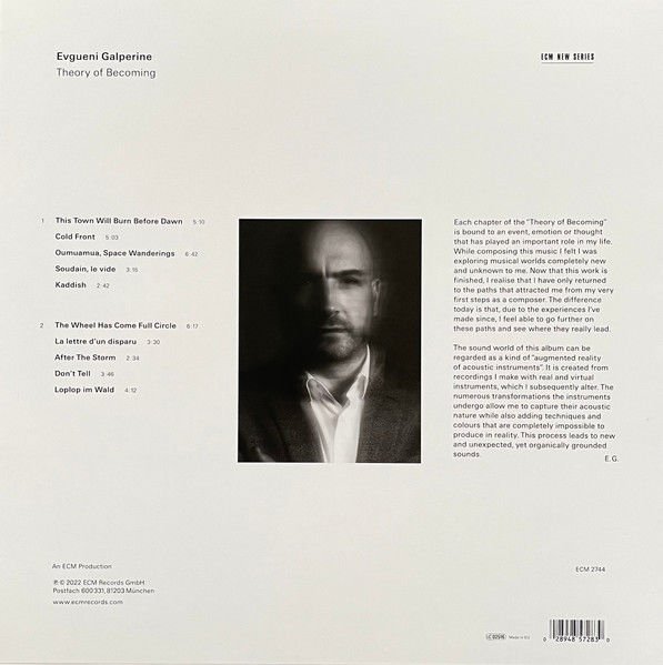 EVGUENI GALPERINE - THEORY OF BECOMING (2022) - LP ECM RECORDS SIFIR PLAK