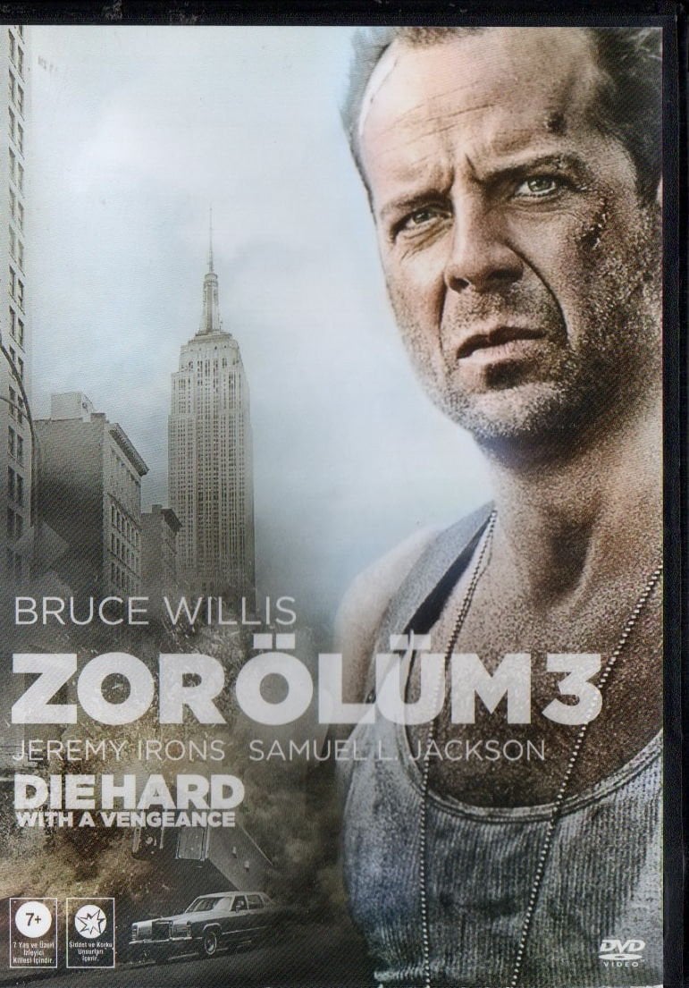 DIE HARD WITH A VENGEANCE - ZOR ÖLÜM 3 - BRUCE WILLIS - JEREMY IRONS - SAMUEL L. JACKSON - DVD 2.EL