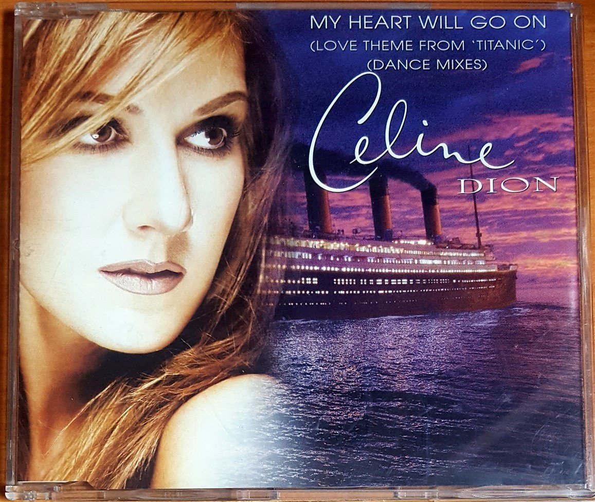 CELINE DION - MY HEART WILL GO ON [LOVE THEME FROM TITANIC, DANCE MIXES] (1998) COLUMBIA SINGLE CD 2.EL