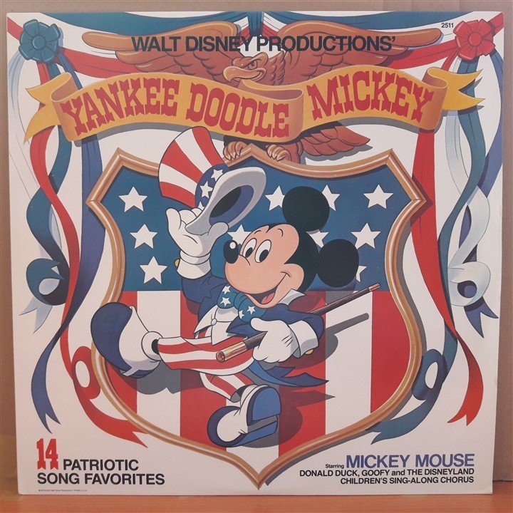 YANKEE DOODLE MICKEY MOUSE (1980) - WALT DISNEY - LP PLAK 2.EL