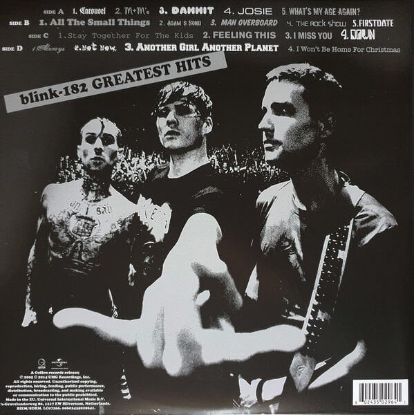 BLINK 182 - GREATEST HITS (2005) - 2xLP 2022 EDITION SIFIR PLAK