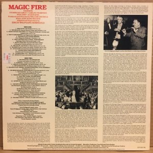 MAGIC FIRE (1955) - SOUNDTRACK / WAGNER , KORNGOLD (1983) - LP 2.EL PLAK