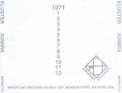 KLUSTER - ADMIRA (2008) - CD KRAUTROCK 2.EL
