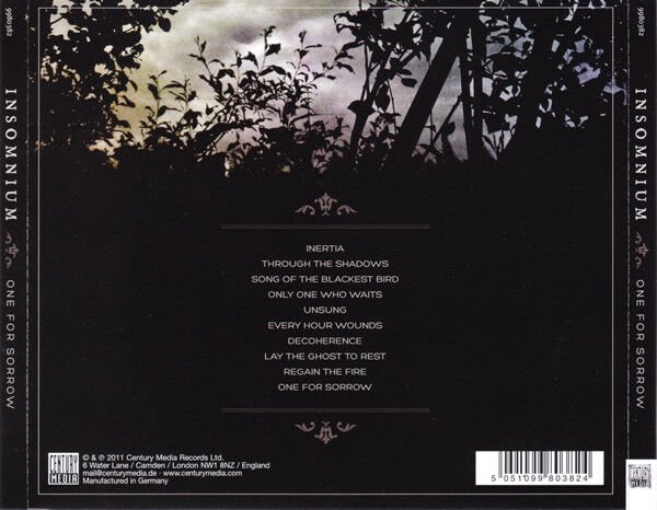 INSOMNIUM – ONE FOR SORROW (2011) - CD JEWEL CASE AMBALAJINDA SIFIR