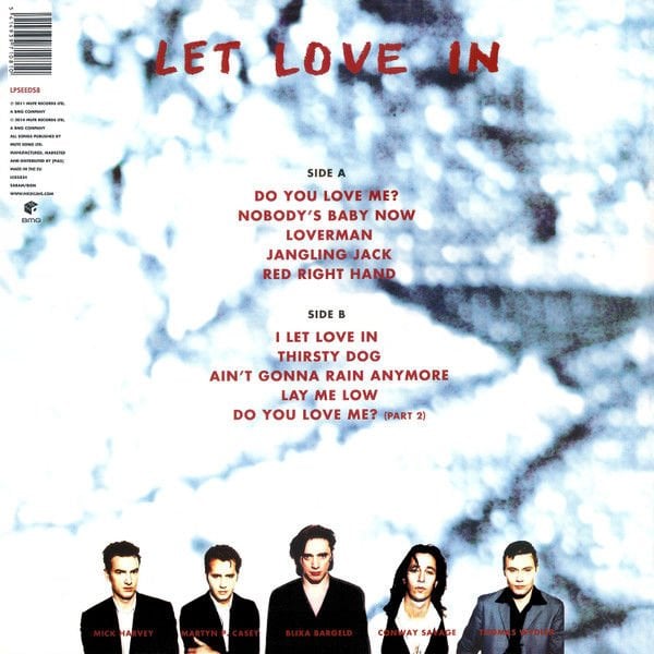 NICK CAVE AND THE BAD SEEDS - LET LOVE IN (1994) - LP 2015 PLAK SIFIR