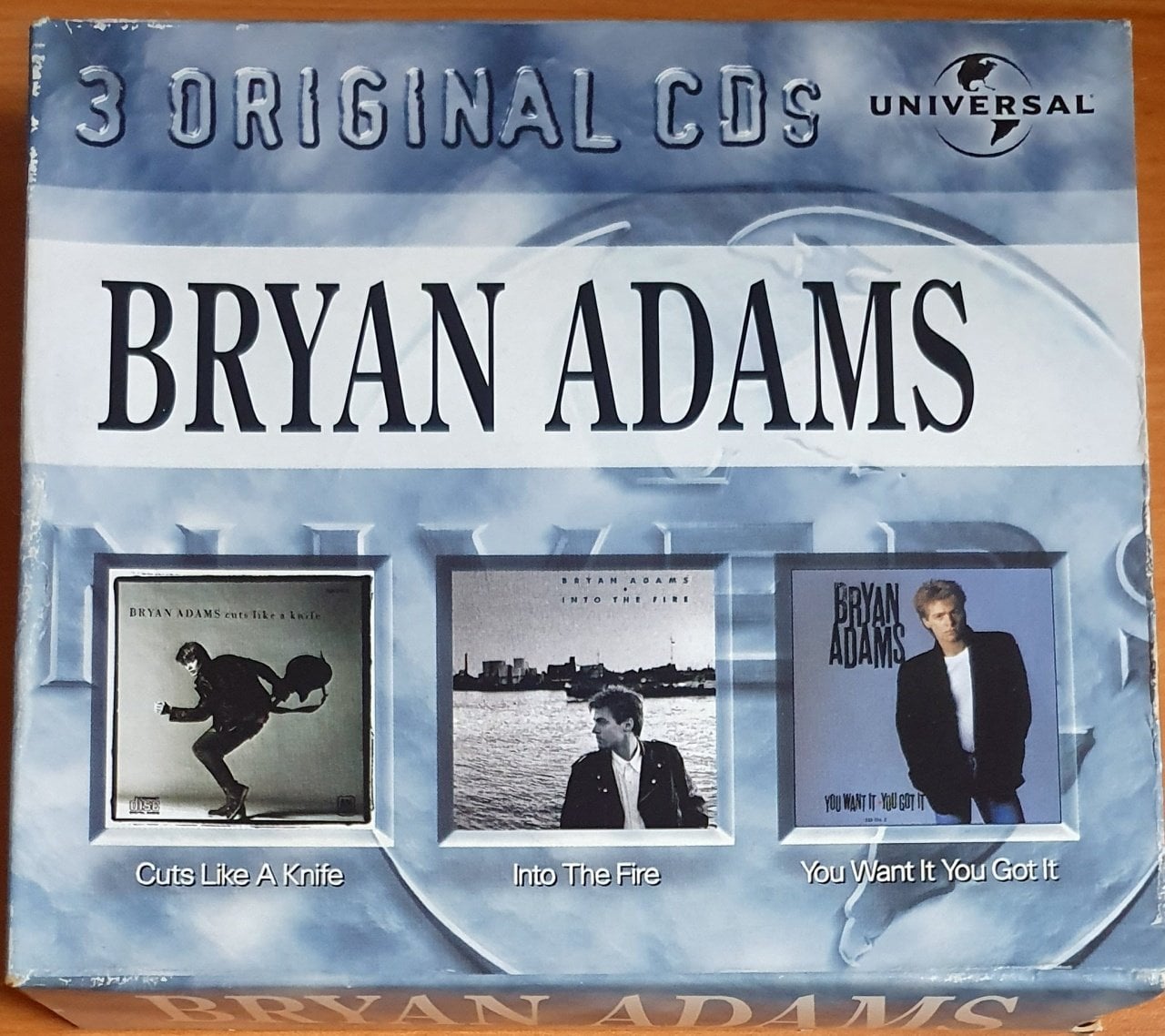 BRYAN ADAMS - CUTS LIKE A KNIFE, INTO THE FIRE, YOU WANT IT YOU GOT IT (1999) - 3CD BOX 2.EL