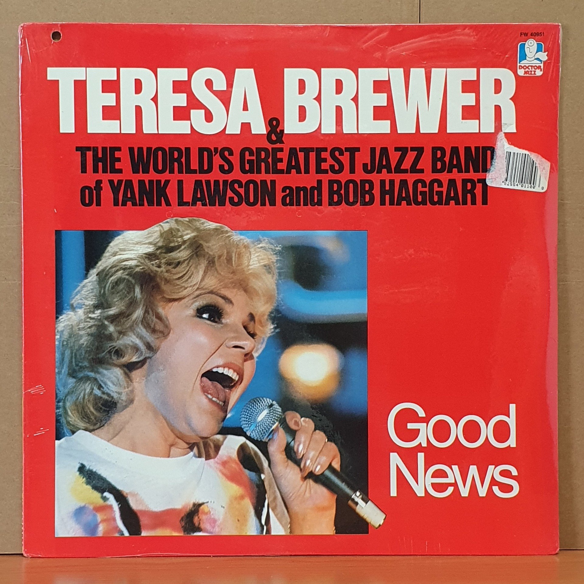 TERESA BREWER & THE WORLD'S GREATEST JAZZ BAND OF YANK LAWSON AND BOB HAGGART - GOOD NEWS (1987) - LP DÖNEM BASKISI SIFIR PLAK
