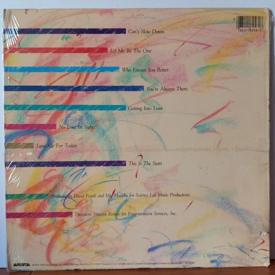 ANGELA BOFILL – LET ME BE THE ONE (1984) - LP 2.EL PLAK