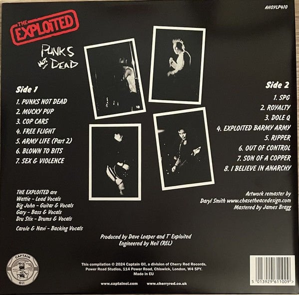 THE EXPLOITED - PUNKS NOT DEAD (1981) - LP PUNK ROCK 2024 EDITION SIFIR PLAK