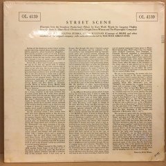 KURT WEILL STREETS SCENE ANNE JEFFREYS POLYNA STOSKA BRIAN SULLIVEN SIFIR PLAK