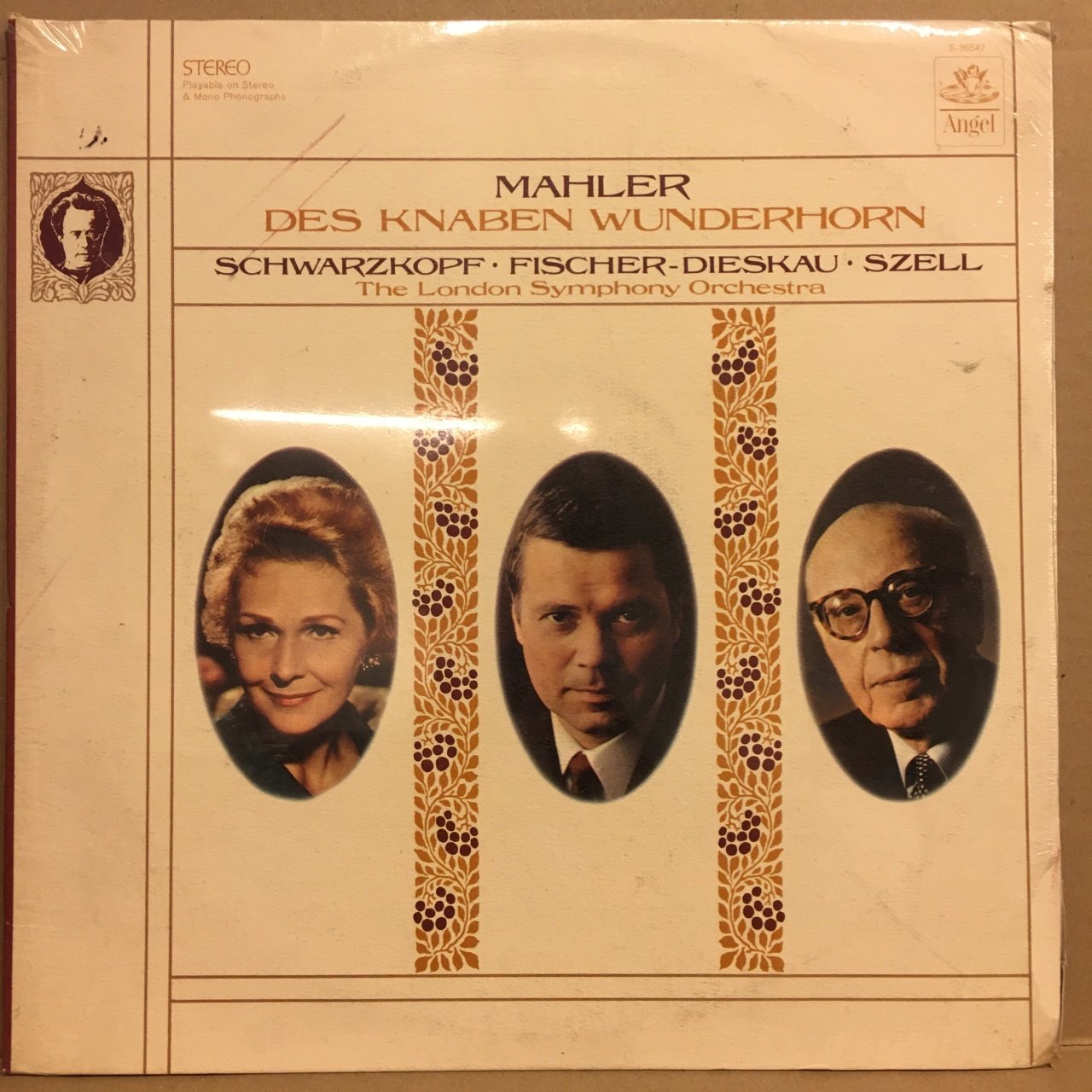 MAHLER DES KNABEN WUNDERHORN SCHWARZKOPF, FISCHER-DIESKAU, SZELL (1968) SIFIR PLAK