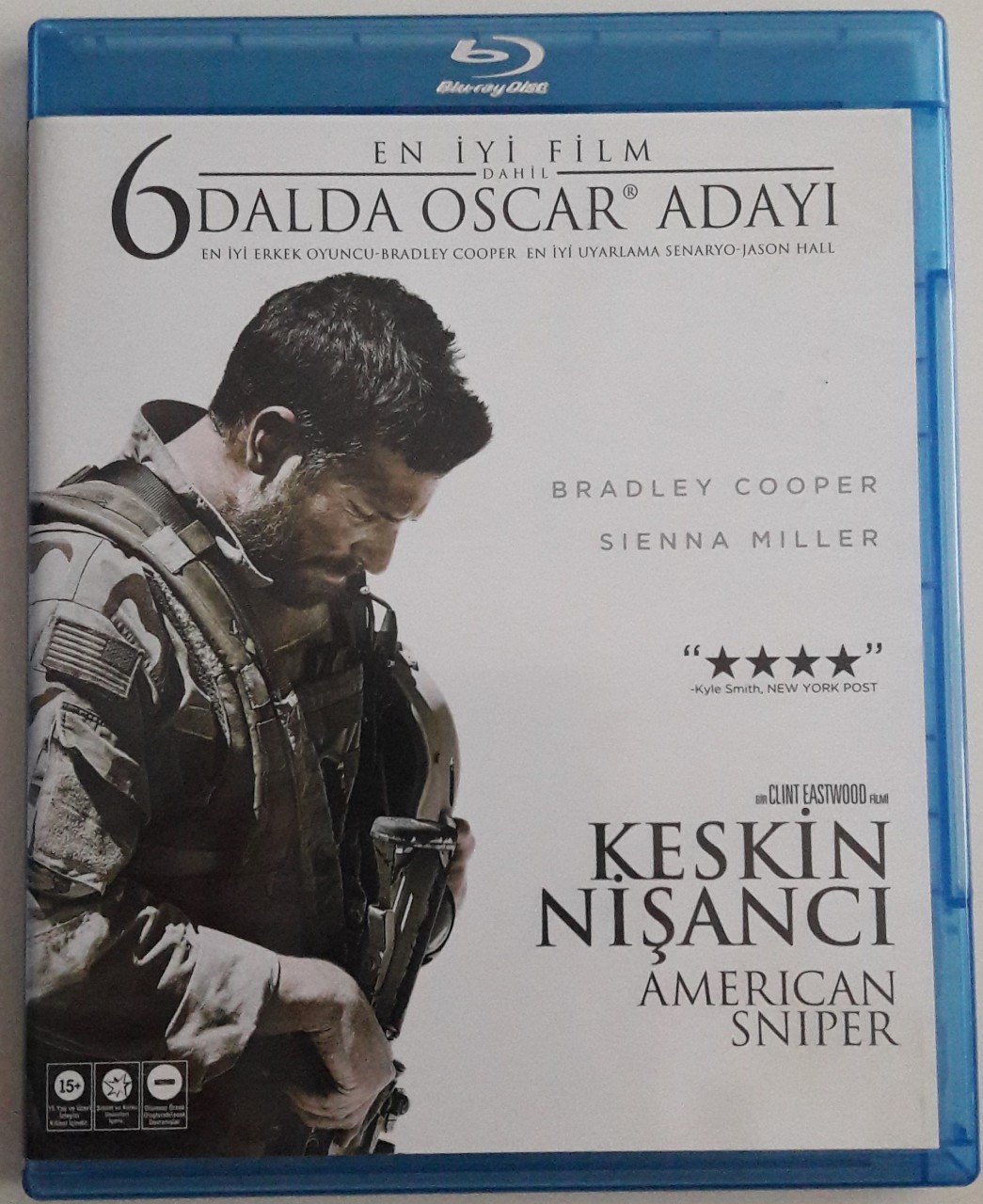 KESKİN NİŞANCI - AMERICAN SNIPER - BRADLEY COOPER - SIENNA MILLER - CLINT EASTWOOD - BLU-RAY 2.EL