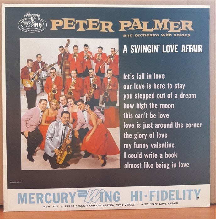 PETER PALMER - A SWINGIN' LOVE AFFAIR - LP 2.EL PLAK