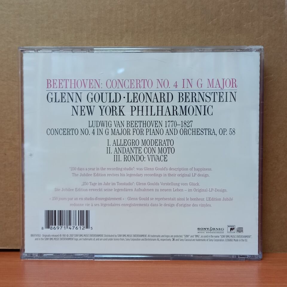 GLENN GOULD, LEONARDO BERNSTEIN - BEETHOVEN CONCERTO NO.4 / NEW YORK PHILHARMONIC (2007) - CD 2.EL