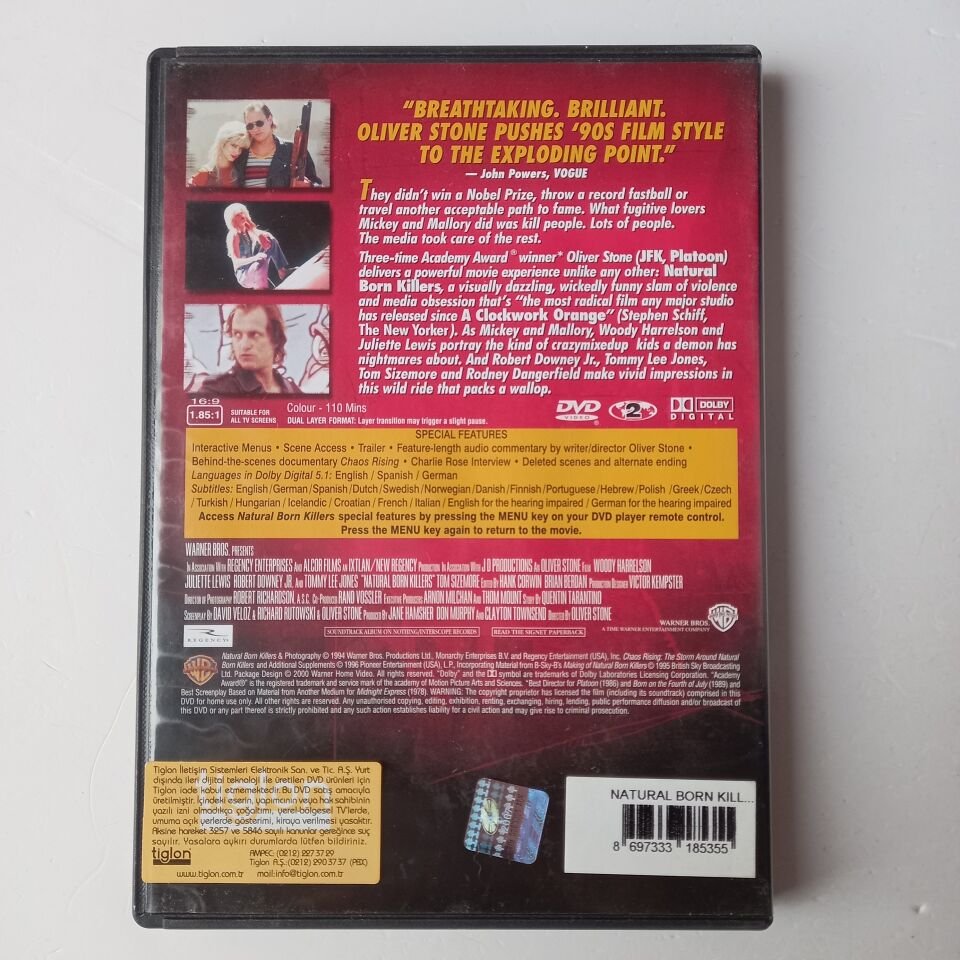 NATURAL BORN KILLERS - OLIVER STONE - DVD 2.EL