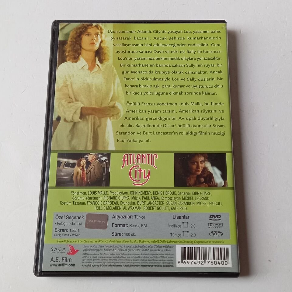 ATLANTIC CITY - SUSAN SARANDON, BURT LANCASTER - DVD 2.EL