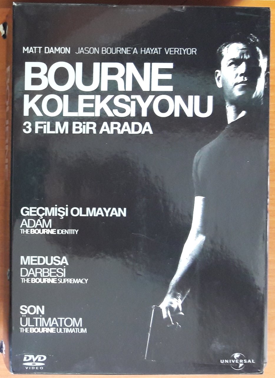BOURNE KOLEKSİYONU 3 FİLM BİR ARADA - MATT DAMON - DVD 2.EL