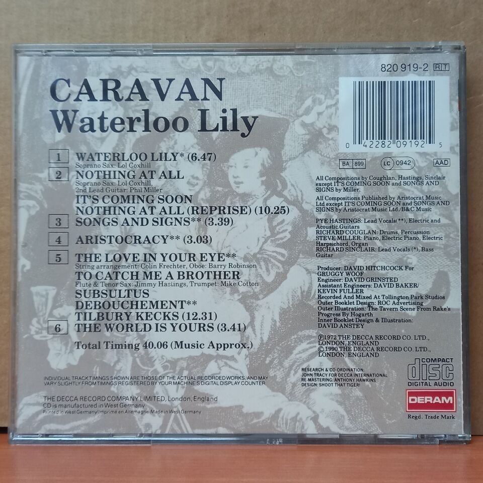 CARAVAN - WATERLOO LILY (1990) - CD 2.EL