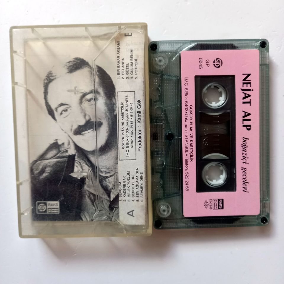 NEJAT ALP - BOĞAZİÇİ GECELERİ - KASET 2.EL KAPAK FOTOKOPİ