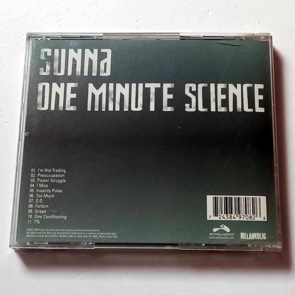 SUNNA - ONE MINUTE SCIENCE (2000) - CD 2.EL