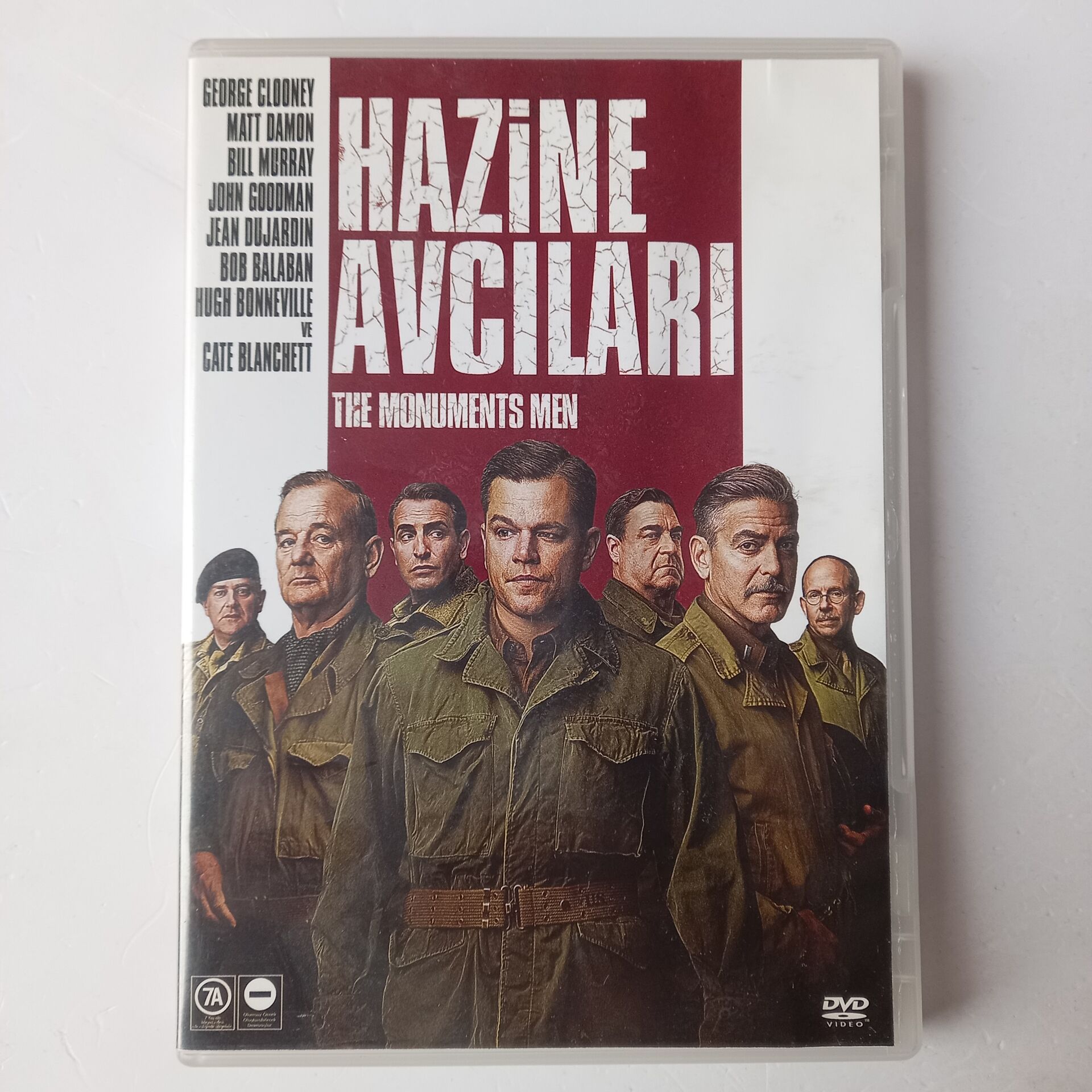 HAZİNE AVCILARI - THE MONUMENTS MEN - GEORGE CLOONEY - MAT DAMON - BILL URRAY - DVD 2.EL
