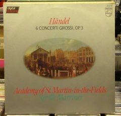 HANDEL - 6 CONCERTI GROSSI NEVILLER MARRINER LP