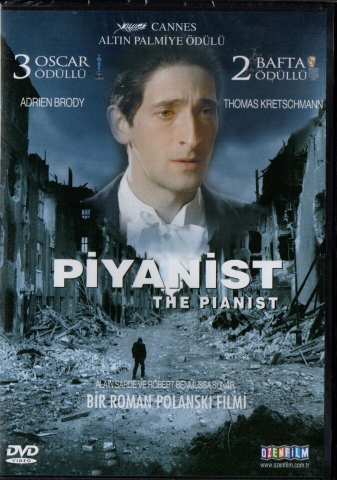 PİYANİST - THE PIANIST - ADRIEN BRODY - ROMAN POLANSKI - DVD AMBALAJINDA SIFIR