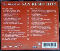 THE WORLD OF SANREMO HITS / TOTO CUTUGNO, RICCHI E POVERI, DRUPI, GIGLIOLA CINQUETTI (1998) ZYX 2CD 2.EL