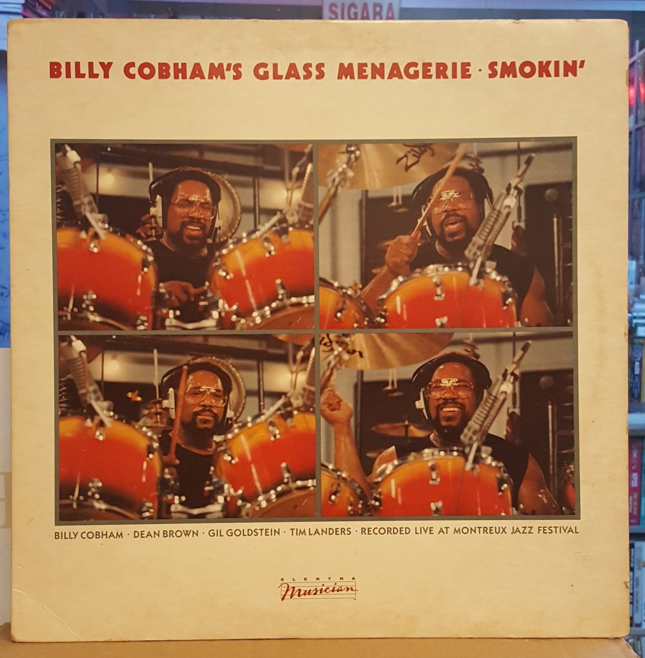 BILLY COBHAM'S GLASS MENAGERIE - SMOKIN' (1983) - LP JAZZ ROCK FUSION 2.EL PLAK