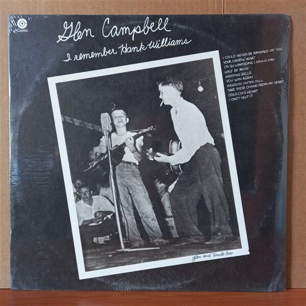 GLEN CAMPBELL – I REMEMBER HANK WILLIAMS (1973) - LP DÖNEM BASKISI SIFIR PLAK