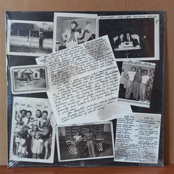 GLEN CAMPBELL – I REMEMBER HANK WILLIAMS (1973) - LP DÖNEM BASKISI SIFIR PLAK