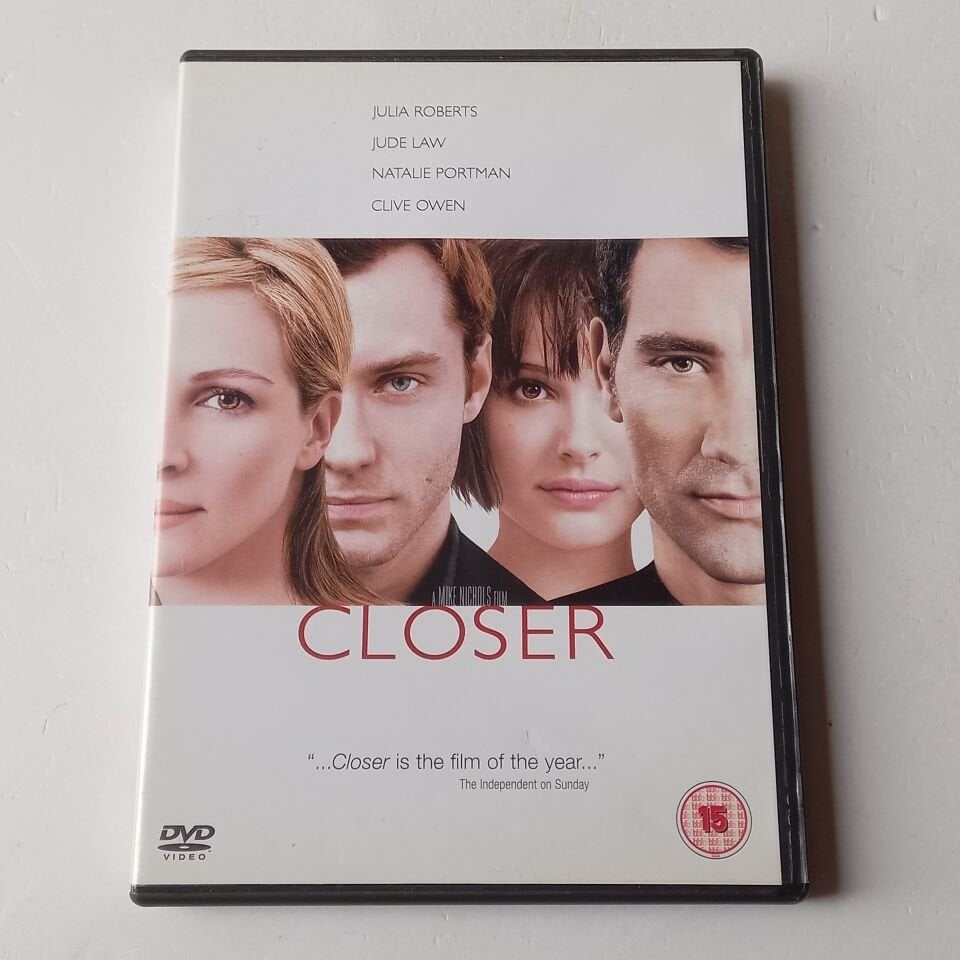 CLOSER - JULIA ROBERTS, JUDE LAW, NATALIE PORTMAN, CLIVE OWEN - DVD 2.EL