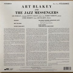 ART BLAKEY & THE JAZZ MESSENGERS - MOANIN' (1958) - LP BLUE NOTE CLASSIC VINYL SERIES 180GR 2021 EDITION SIFIR PLAK