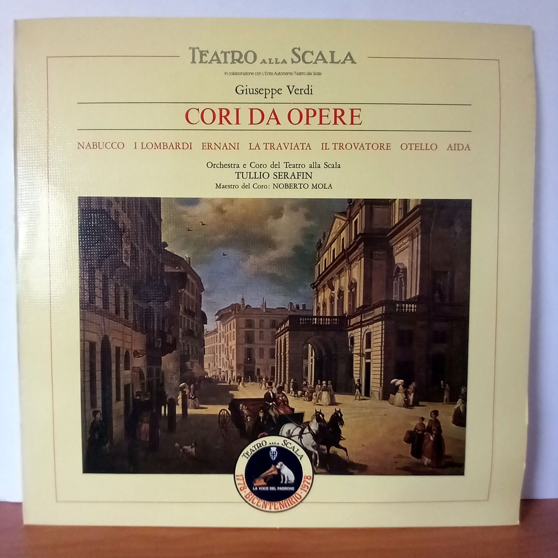 GIUSEPPE VERDI:  CORI DA OPERE / ORCHESTRA DEL TEATRO ALLA SCALA, CORO DEL TEATRO ALLA SCALA / TULLIO SERAFIN (1978) - LP 2.EL PLAK