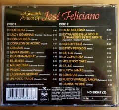 JOSE FELICIANO - A SPANISH PORTRAIT OF JOSE (1990) - 2CD 2.EL