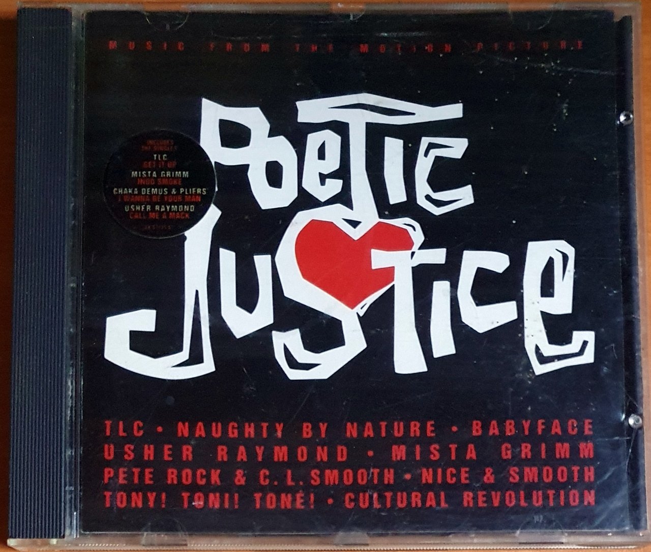 POETIC JUSTICE SOUNDTRACK / TLC, BABYFACE, PETE ROCK, NAUGHTY BY NATURE, 2PAC, STEVIE WONDER, STANLEY CLARKE (1993) - CD 2.EL