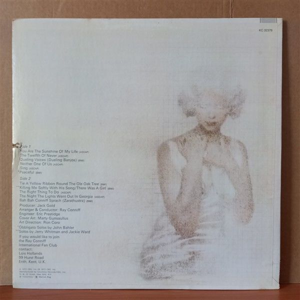 RAY CONNIFF AND THE SINGERS – YOU ARE THE SUNSHINE OF MY LIFE (1973) - LP 2.EL PLAK