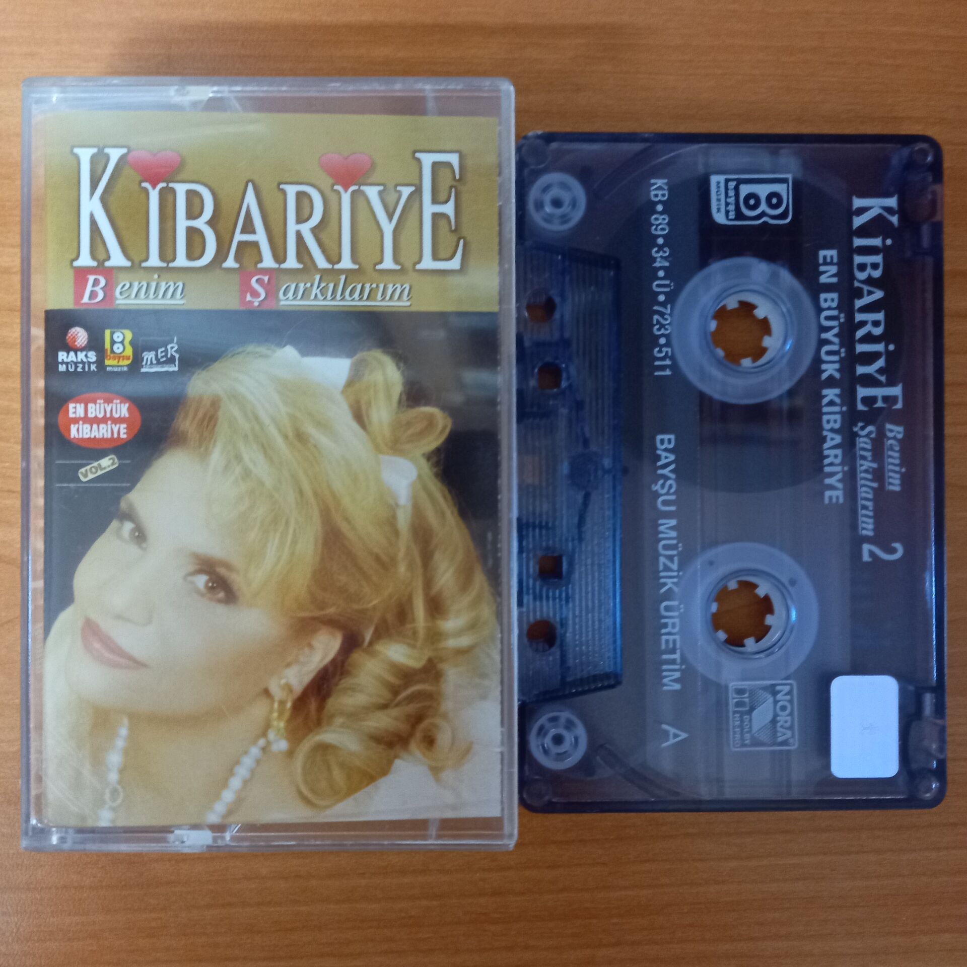 KİBARİYE - BENİM ŞARKILARIM 2 / EN BÜYÜK KİBARİYE (1989) - KASET 2.EL
