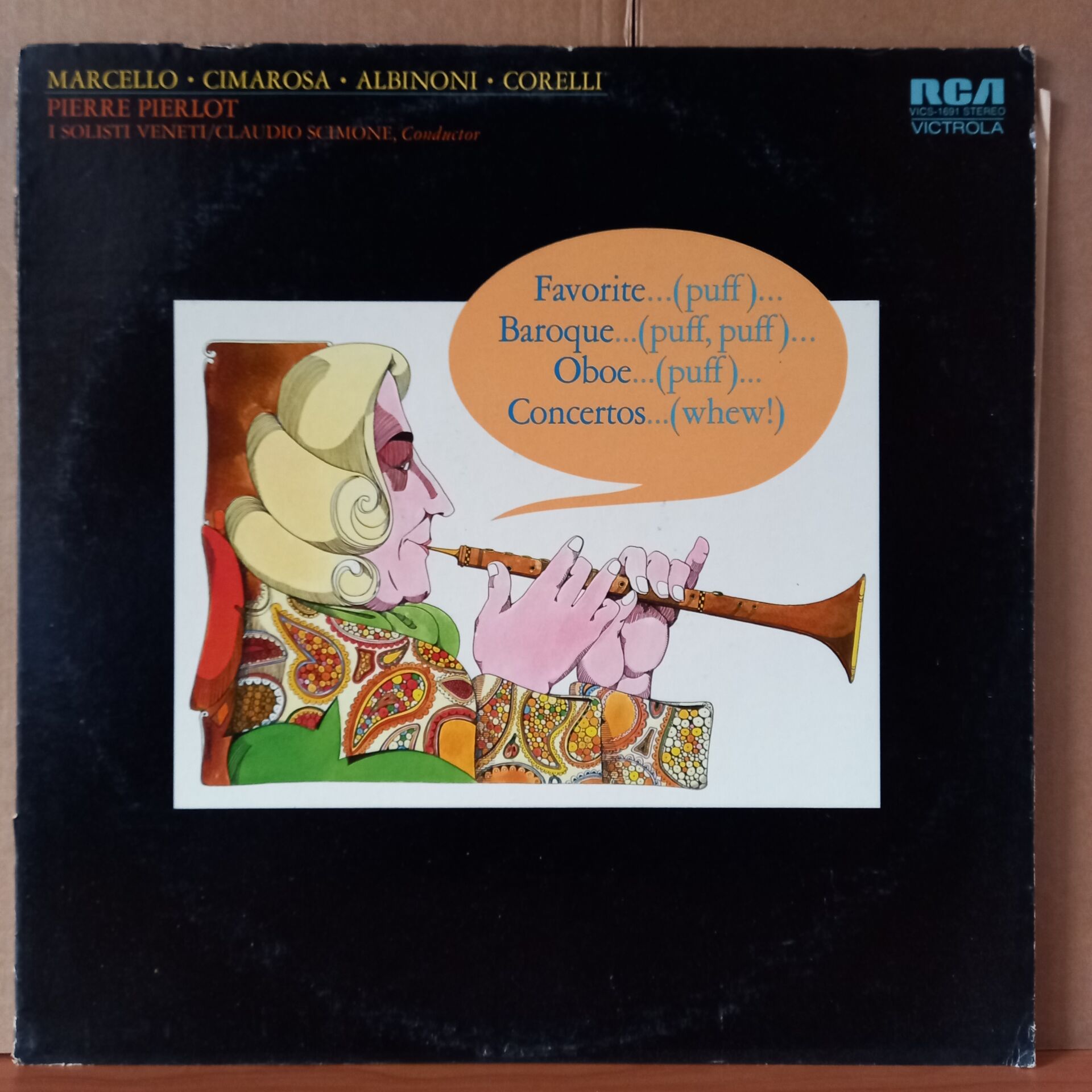 FAVORITE BAROQUE OBOE CONCERTOS / MARCELLO, CIMAROSA, ALBINONI, CORELLI / PIERRE PIERLOT, I SOLISTI VENETI / CLAUDIO SCIMONE (1972) - LP 2.EL PLAK