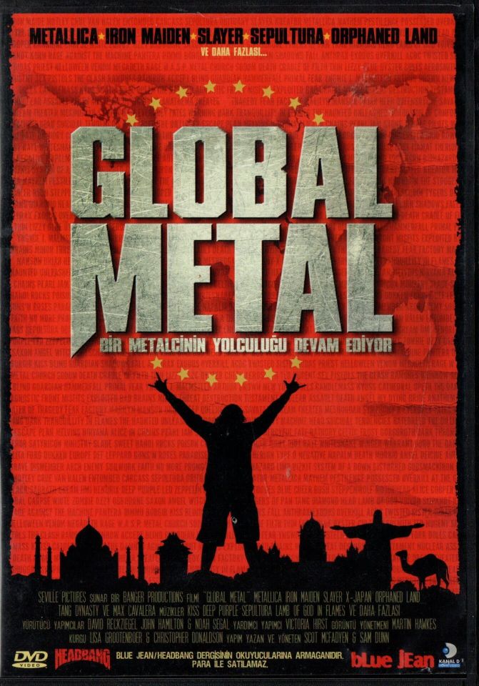 GLOBAL METAL - METALLICA, IRON MAIDEN, SLAYER, SEPULTURA,.. - BELGESEL - DVD SLIMCASE 2.EL