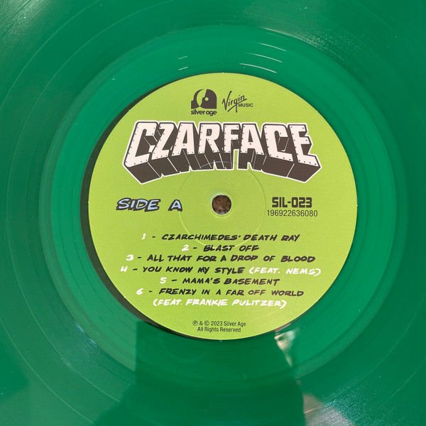 CZARFACE – CZARTIFICIAL INTELLIGENCE  (2023) - LP GREEN TRANSLUCENT RENKLİ SIFIR PLAK